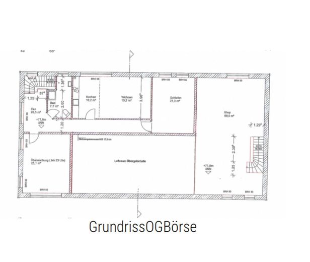 Repräsentive Gewerbeimmobilie mit Einliegerwohnung – Obergeschoss,Whg. Miete extra