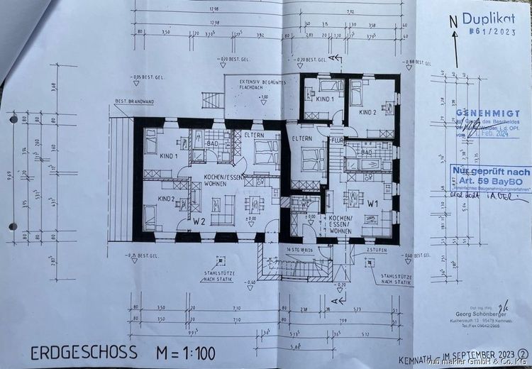 Planung nach Sanierung Grundriss EG