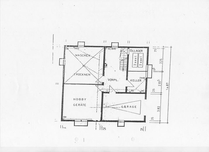 Detached single-family house in Sandhausen with plenty of space and 2 bedrooms on the ground floor – Grundriss UG