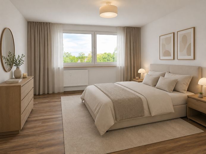 Schlafzimmer (visualisiert)