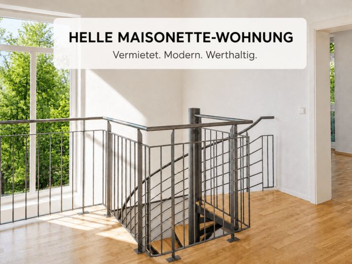 Attraktive Investmentchance: Vermietete Maisonette-Wohnung – Foto 1