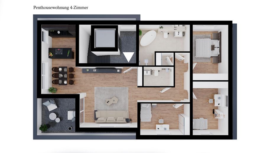 Grundriss Penthouse
