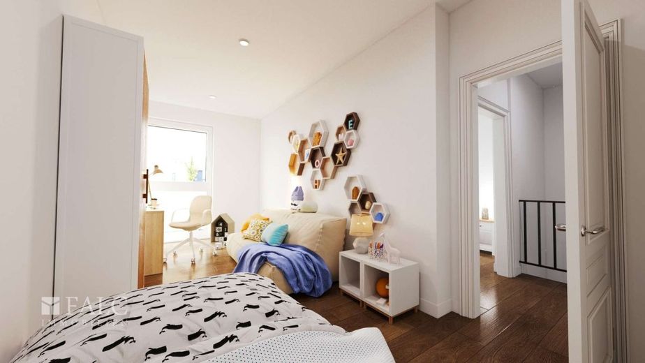 Der Feinschliff liegt bei Ihnen! Moderne Neubau DHH mit Garten und tollem Schnitt - FALC Immobilien – Kinderzimmer OG Vis.