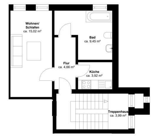 Wohnung 2-Obergeschoss rechts