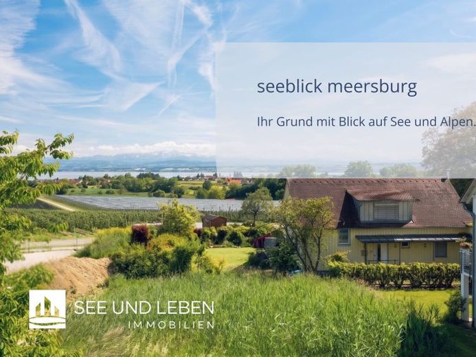 झील और आल्प्स के नज़ारे: Meersburg-Riedetsweiler में निर्माण भूखंड – फोटो 1