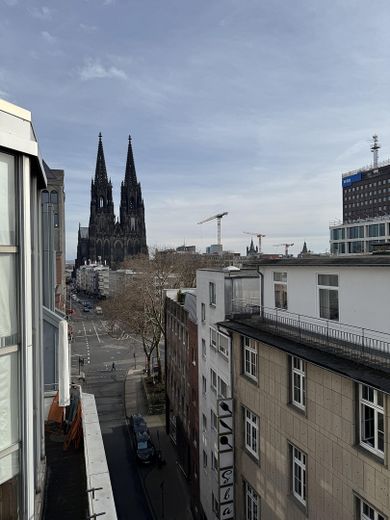 Esclusivo attico duplex nel centro di Colonia – Balkonausblick