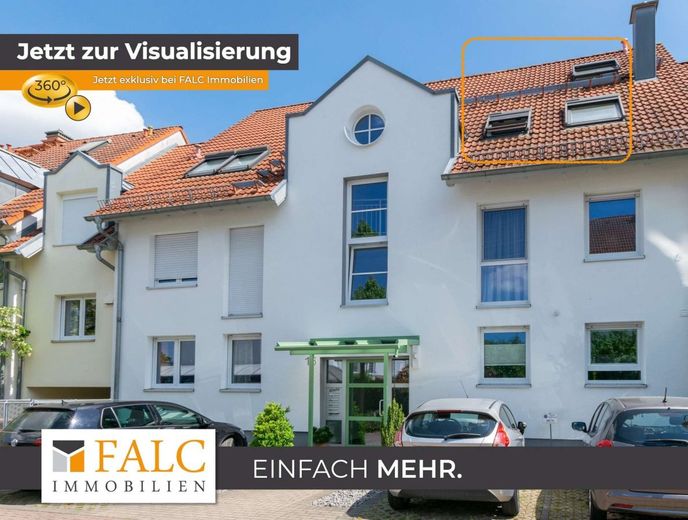 Wohnen auf zwei Ebenen - 3 Zimmer-Dachgeschosswohnung mit Loggia und TG-Stellplatz – Außenansicht