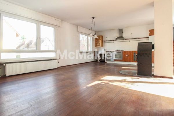 Loftachtige eengezinswoning met zelfstandige woning & twee dakterrassen op toplocatie in Mainz-Gonsenheim
