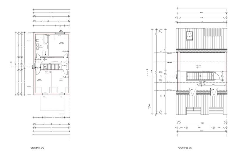 203 m² | Neubau 2021 | Garten | 2 Garagen | Wärmepumpe | Frensdorf – Grundrisse OG+DG