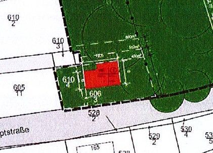 Schöne Grundstücke sind selten geworden: Bauplatz, 900 m² im Park mit altem Baumbestand - zugreifen! – Ausschnitt B-Plan