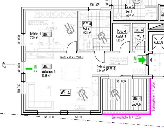 Grundriss 1. OG links