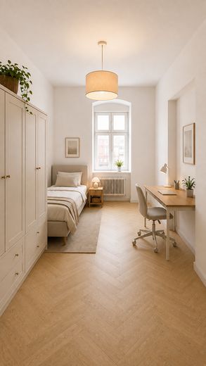 Vistas directas al Spree | 107 m² disponibles para ocupar | Ascensor | Sin comisión | 3–4 habitaciones – Visualisierung Schlafzimmer 2