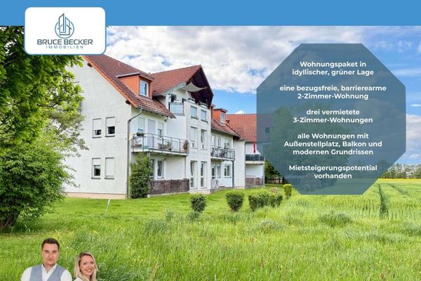 Vier auf einen Streich - Attraktives Wohnungspaket mit 4 Eigentumswohnungen in idyllischer Lage