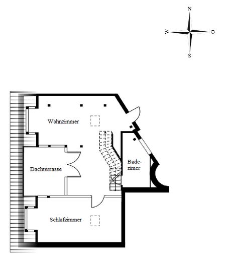 Außergewöhnliche 248 qm große Maisonette-Wohnung (4.OG & DG) mit Terrasse/Balkon/Loggia nahe Ku´damm – Dachgeschoss