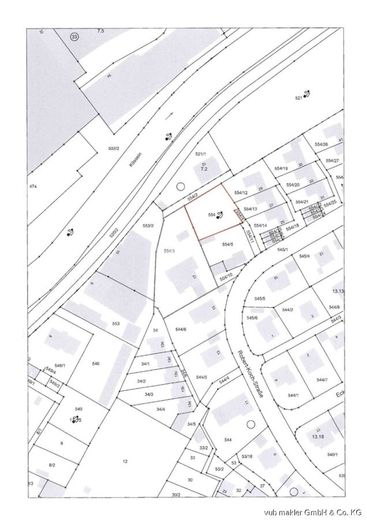 Attraktive Baulücke in gewachsener Struktur in Marktredwitz – Lageplan