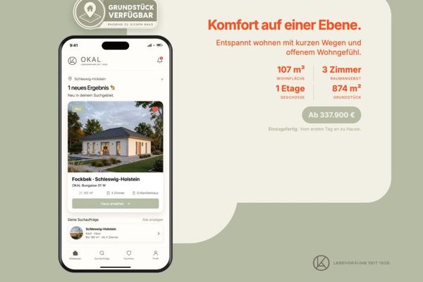 Komfort auf einer Ebene.