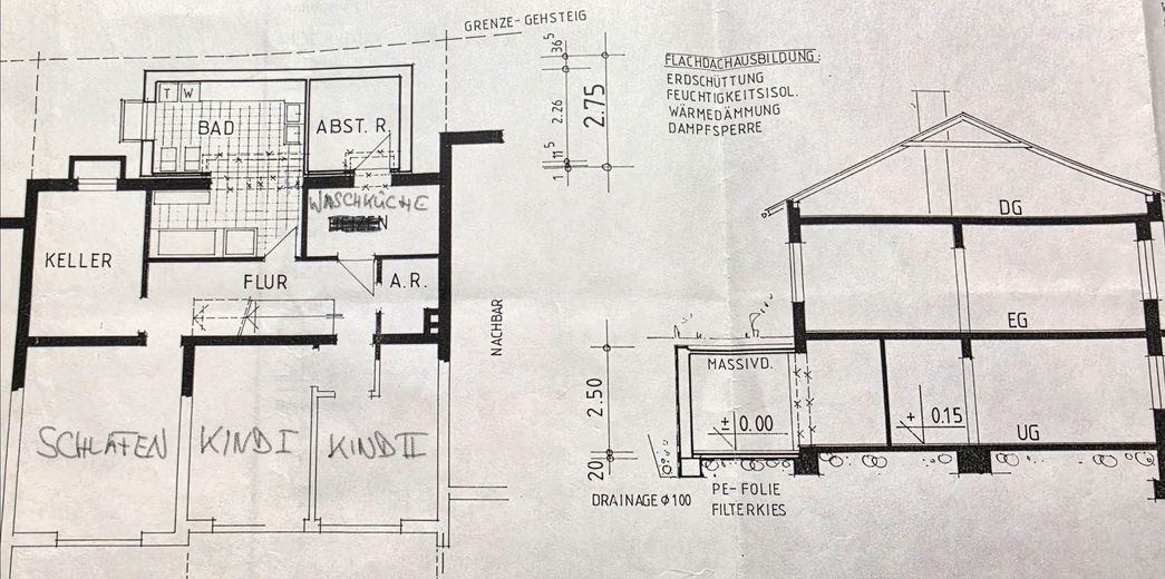 Idillio familiare spazioso a Ebern – completamente ristrutturato nel 2007 e confortevole – Grundriss UG