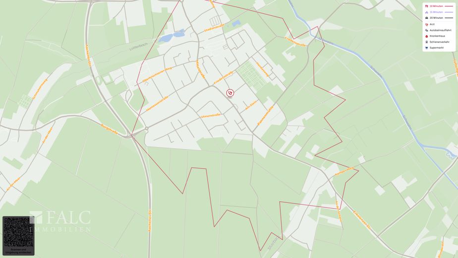 Kapitalanlage im Paket: 4 vermietete Wohnungen mit 4 Garagen und Stellplatz – Site plan (micro)