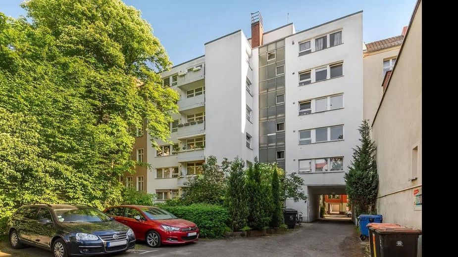 1-Zimmer-Apartment in Berlin Tempelhof - perfekt für Studierende – Innenhof