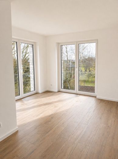 Casa moderna a un canone d’affitto interessante a Verl – Wohnraum (Beispielwohnung)