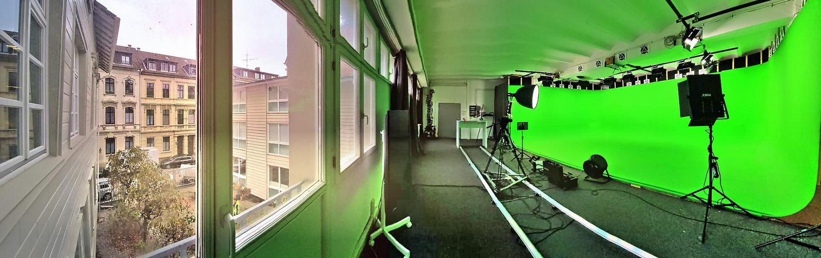 Loft in Wuppertal Elberfeld – Büro, Agentur, Medienproduktion mit Greenscreen-Option – aktuell: Greenscreen-Studio