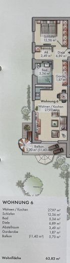 Traumhafte Ferienwohnung in Top Lage in Dierhagen-Strand (350m) – Grundriß der Wohnung