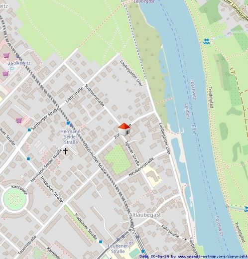 RUHIGE 4-RAUM WOHNUNG MIT LIFT IN LAUBEGAST – Lageplan