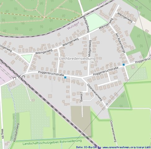 Einzugsbereites EFH im guten Zustand in der Liethbredensiedlung – Lageplan