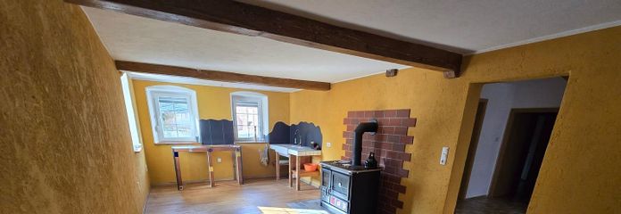 Merveille d’espace au charme rural – Küche /Esszimmer  26,5 qm
