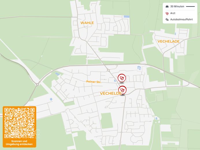 Ihr zukünftiges Business - Gestalten Sie es! Grundstück in Vechelde an der B1! – Lageplan