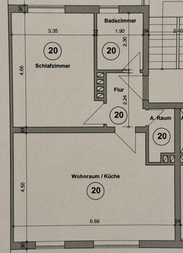 Exclusive Wohnung Maxvorstadt am Königsplatz – Grundriss