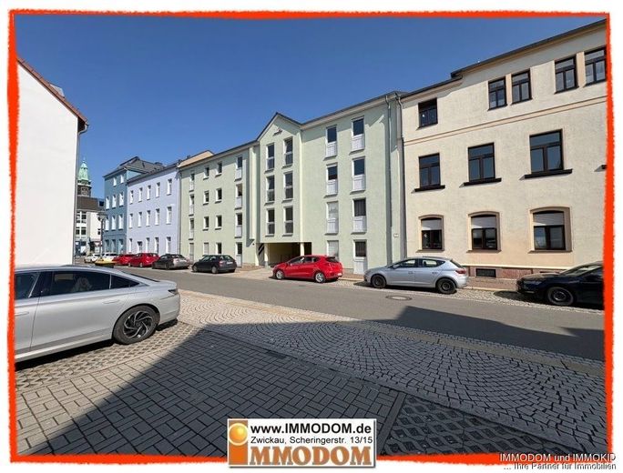 2-Zimmer-Wohnung mit BALKON und TG-PKW-Stellplatz, zentral und bahnhofsnah, zu verkaufen! – Außenanciht