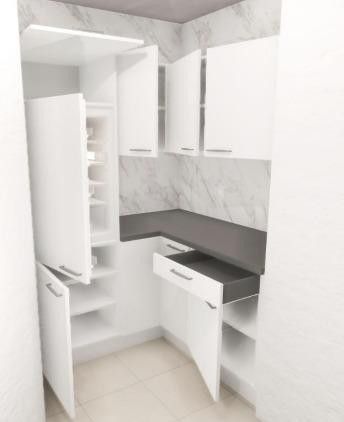3-Zi-Maisonette, 106 m² 🏔️ Schwarzwaldblick, neue Küche, frisch renoviert, 2 TG – Küche wie bestellt links
