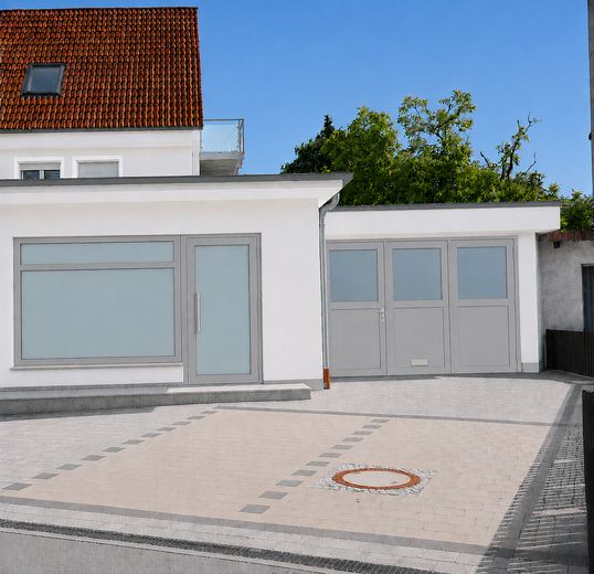 Spazio rappresentativo per ufficio o vendita con ampio magazzino e garage - Senza commissioni – Neue Objektansicht Mietfläche