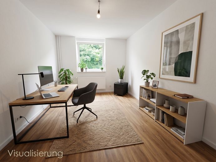 Een droom – instapklaar 3,5-kamerappartement met balkon en garage – Beispiel Arbeitszimmer