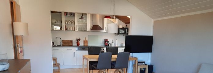 Wohnzimmer mit Wohnküche (Einr