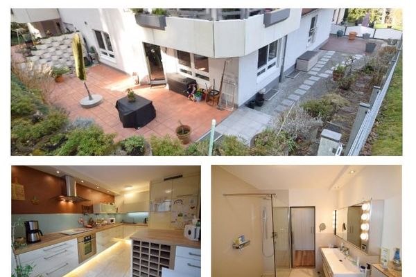 Provisionsfrei:  134m² ETW mit umlaufender Terrasse und Garage