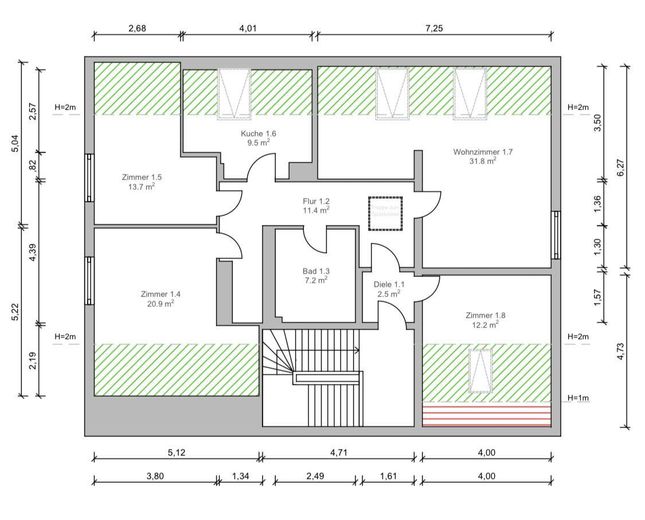 Sofort bezugsfrei nach Renovierung | Findorff | Garage | provisionsfrei | nahe Bürgerpark – फोटो 45