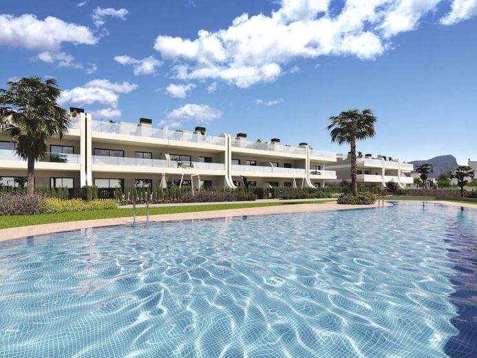 Obergeschoss-Wohnungen mit 3 Schlafzimmern, 2 Badezimmern, Dachterrasse, Klimaanlage, Kfz-Stellplatz und Gemeinschaftspool im Herzen des La Manga Club – Foto 1