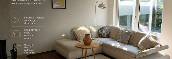 Modernes Haus in Oberursel nähe FIS und EDEKA – Wohzimmer mit Kamin
