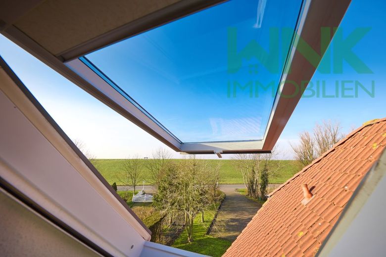 Ruhige Maisonettewohnung mit Balkon 
in Deichnähe – mit Deichblick