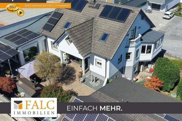 Ein Anwesen, das mehr bietet: großzügiges Wohnen trifft auf Gewerbe und Wellness - FALC Immobilien