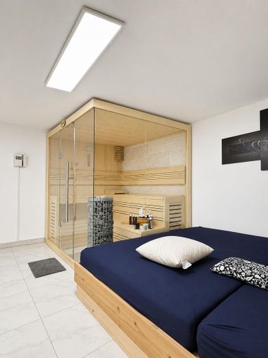 Modernize edilmiş yaşam, yüksek standartta – özel sauna, bol ışık ve hissedilir yaşam lüksü – Wellness