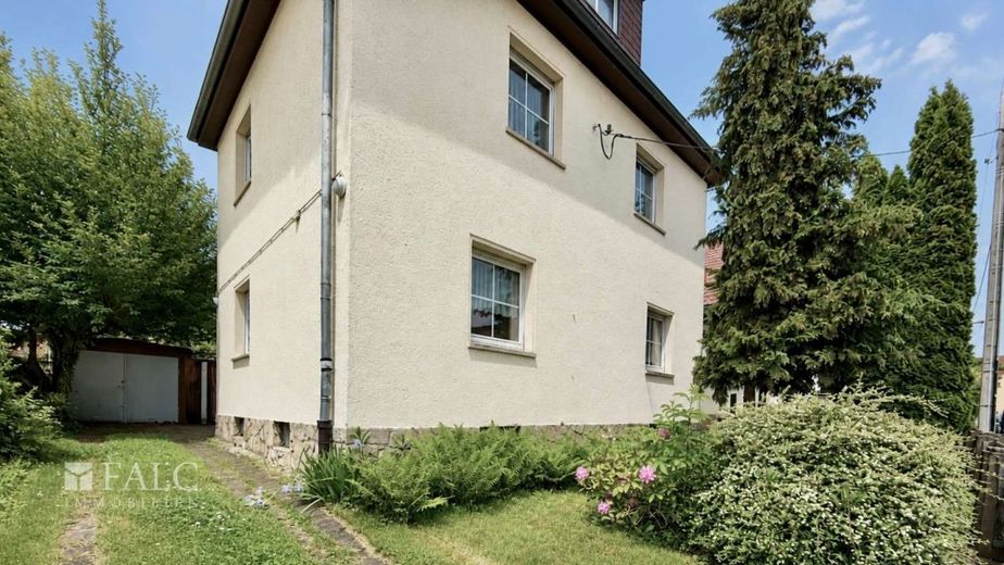 Familienhaus mit Gartenidylle sucht neue Ideen und frischen Glanz – Strassenansicht mit Zufahrt
