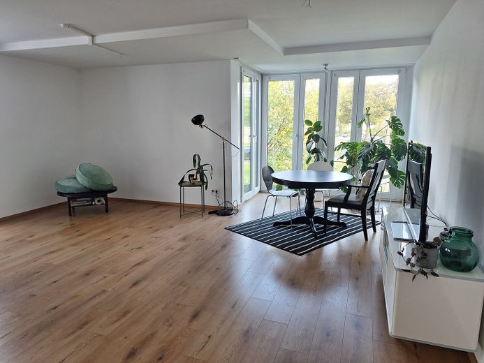 moderne, helle 3-Zimmer-Wohnung – Wohnraum - Küche -3
