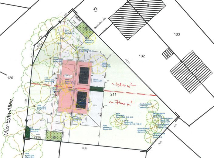 Baugrundstück in Potsdam Bornim – Realteilung Grundstück