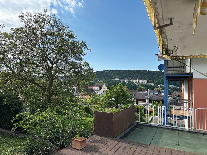 Einfamilienhaus mit Einliegerwohnung und viel Platz (Nutzfläche), 6 Zimmer, Bad Dürkheim – Blick in den Garten