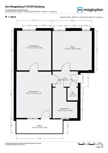 Wonen met geschiedenis & uitzicht op groen – gemoderniseerd 2-kamerappartement met balkon en uitzicht op de klokkentoren – Foto 21