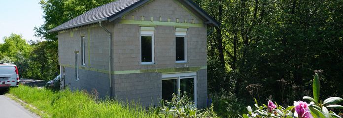 Zugang zur geplanten Terrasse