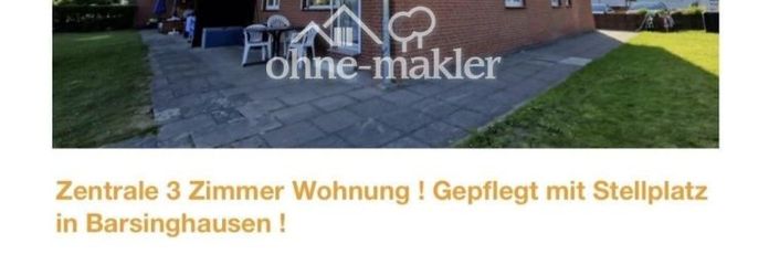 Zentrale 3 Zimmer Eigentumswohnung mit Stellplatz und Terasse/Garten